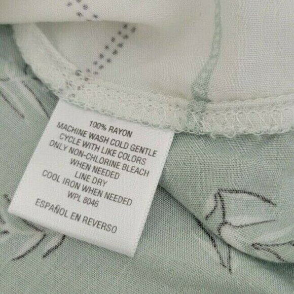 Style & Co Women's Button Up Printed Blouse Size L - Picture 6 of 6